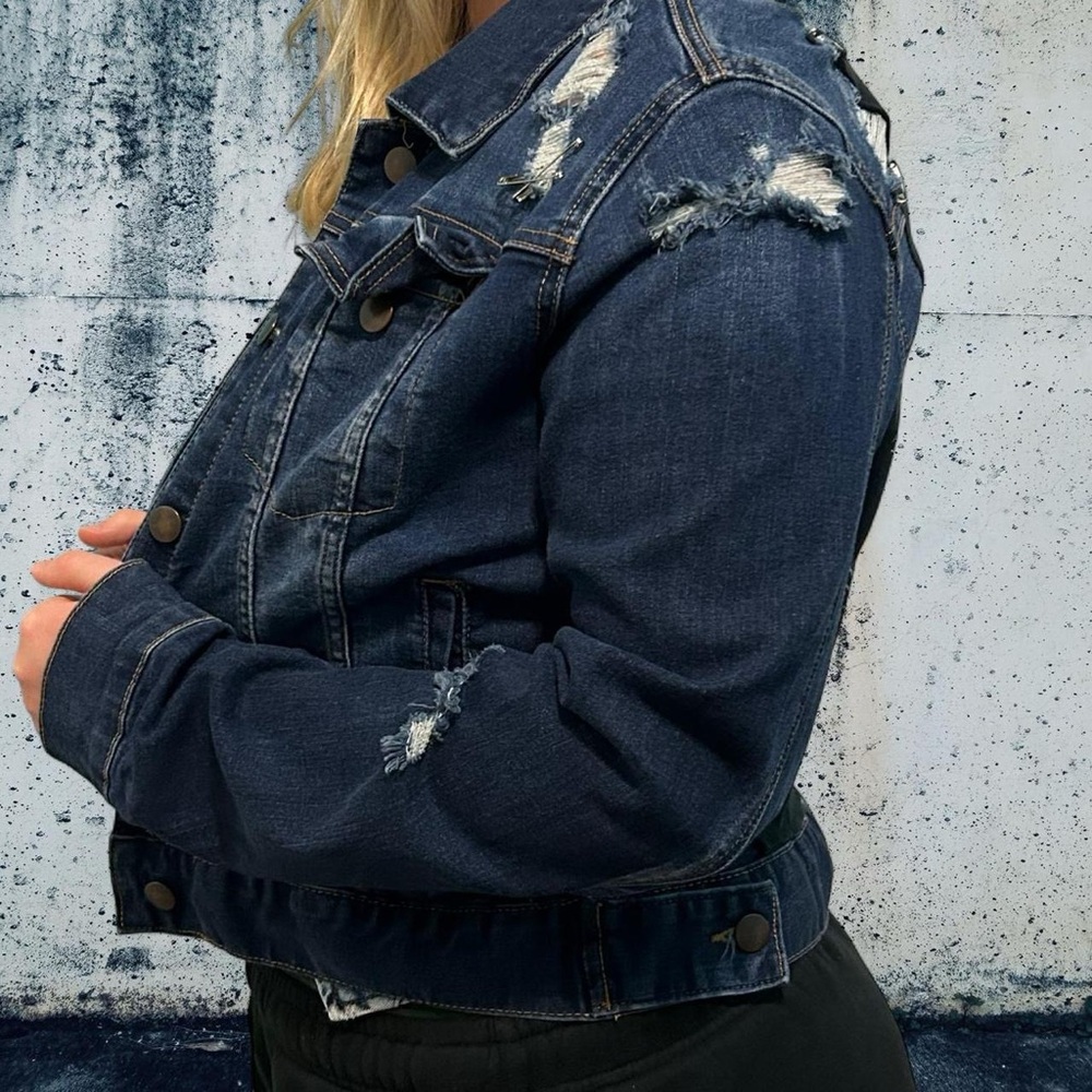 Upcycled Denim Jacket - Picture 5 of 6